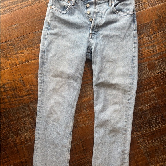 Light Blue High-Waisted Jeans - Picture 1 of 4